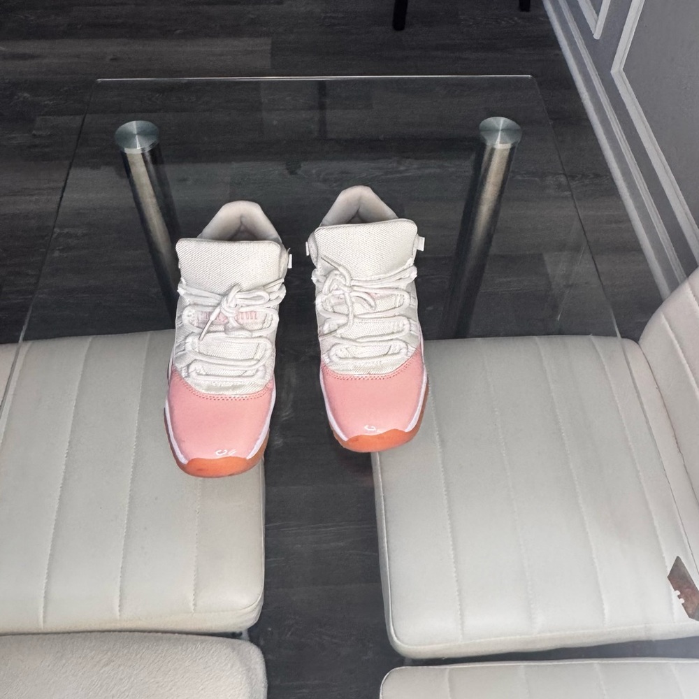 Jordan 11 Lows Pink and White Women's Sneakers